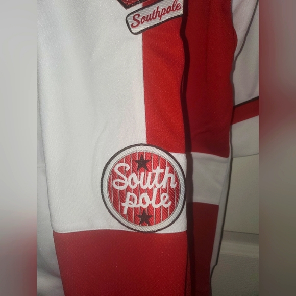 : * New South Pole BASEBALL Jersey Sz XL V-neck vintage retro style hip hop - Picture 11 of 13